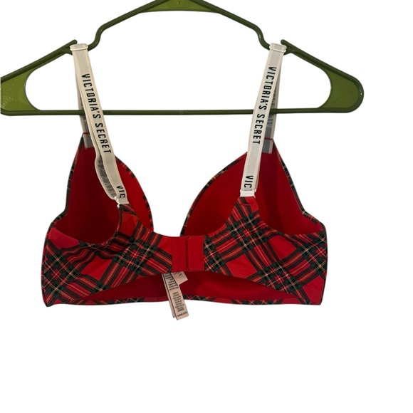 Victoria's Secret Red Plaid Bra 34DD - Picture 2 of 3
